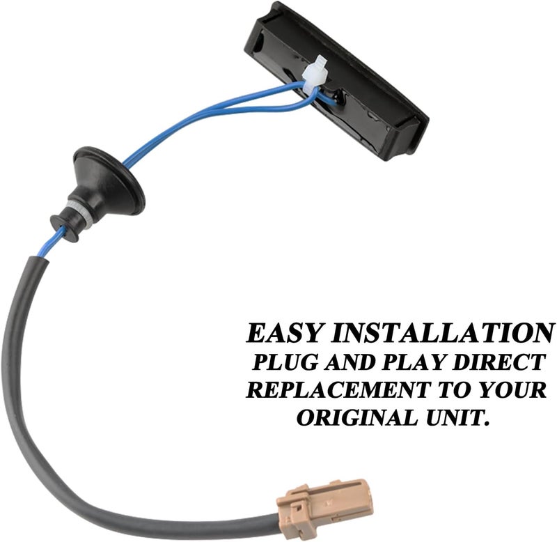 E-Vniko Rear Trunk Lid Release Switch Compatible for Infiniti M35H Nissan Altima Murano Versa Replace Tailgate Open Button Switch Black 25380-ED000 - Image 3